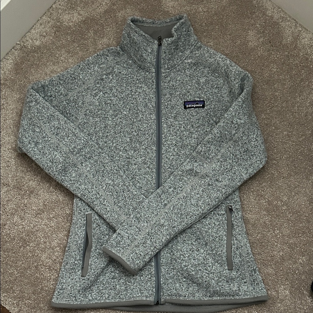 Patagonia Heather Gray Full-Zip Jacket